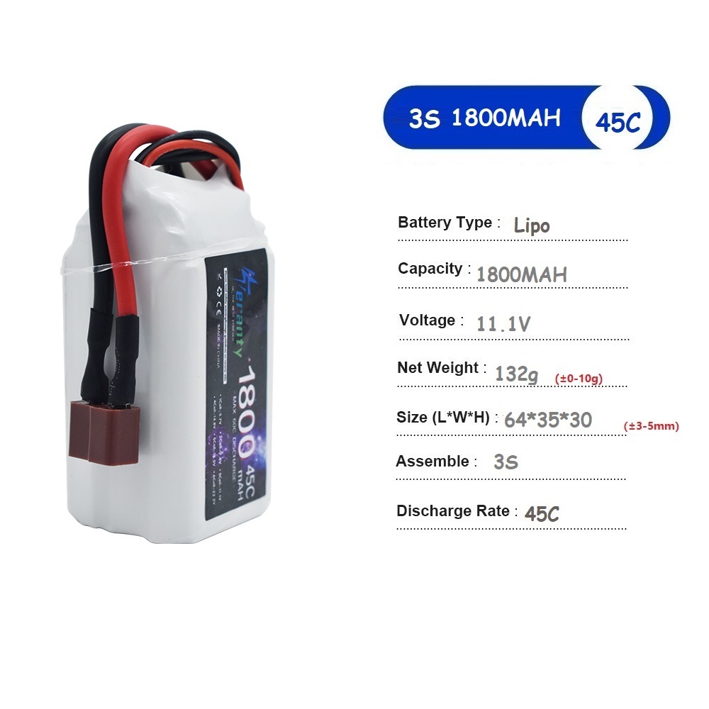 Batterie LiPo 11.1V 3S 1500mah - Drone Battery Li-Ion avis et prix